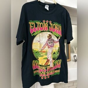 Elton John Tour T-shirt Goodbye Yellow Brick Road 2014